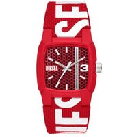 Diesel Cliffhanger Red Pro-Planet Textile Mens Watch