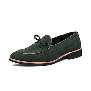 Men's Loafers  Slip-Ons Casual Classic Daily Suede Green Black White Fall miniinthebox