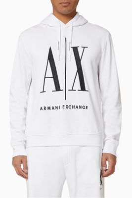 Large Icon Cotton Hoodie Large Icon Cotton Hoodie
