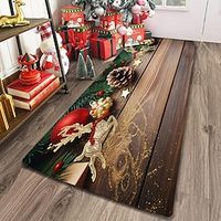 Christmas Door Mat Hallway Carpets Area Rugs Washable for Bedroom Living Room Kitchen Bathroom Anti-Slip Floor Mats Lightinthebox - thumbnail