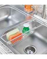 Interdesign Metro Aluminum Over Sink Caddy 4.2 x 2.6 x 13.2 inch Silver