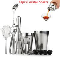 14pcs Cocktail Shaker Set SS Maker Mixer