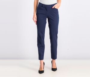 Womens Petite Becca Straight Leg Pants  Navy Blue