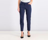 Womens Petite Becca Straight Leg Pants  Navy Blue - thumbnail