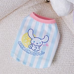 Dog Cat Vest Cartoon Fashion Cute Holiday Casual  Daily Dog Clothes Puppy Clothes Dog Outfits Soft Blue  White Costume for Girl and Boy Dog Cloth XS S M L XL 2XL Lightinthebox