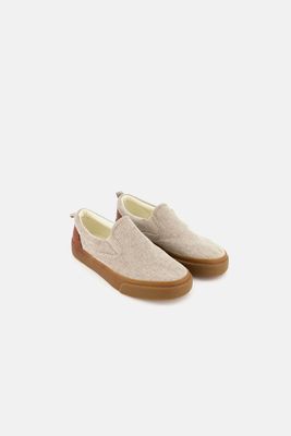 Kids Boys Slip On Shoes  Grey