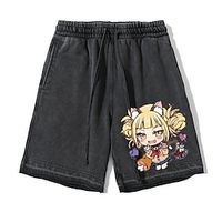 My Hero Academia Deku Shorts Beach Shorts Anime Graphic Street Style Shorts For Men's Women's Unisex Adults' Hot Stamping 100% Cotton Casual Daily miniinthebox - thumbnail