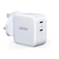 Choetech PD6009 40W Dual Fast USB C Charger 2-Port 20W PD 3.0, White