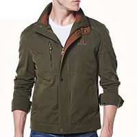 Men's Hiking Jacket Hiking Windbreaker Military Tactical Jacket Outdoor Thermal Warm Windproof Quick Dry Lightweight Outerwear Trench Coat Top Skiing Ski  Snowboard Fishing Wine Red Black blue Army Lightinthebox - thumbnail