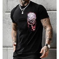 Inspired by Tokyo Ghoul Ken Kaneki T-shirt Cartoon Manga Anime Classic Street Style T-shirt For Men's Women's Unisex Adults' 3D Print 100% Polyester Lightinthebox - thumbnail