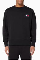 Tommy Badge Cotton Sweatshirt - thumbnail