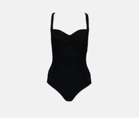 Womens Marilyn Halterine One Piece  Black - thumbnail