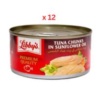 Libbys Tuna Flakes In Brine, 180G Pack Of 12 (UAE Delivery Only)