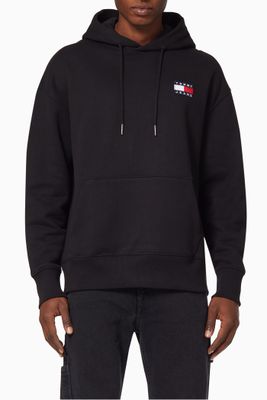 Logo Cotton Fleece Hoodie