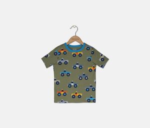 Toddlers Allover Print Shirt  Olive