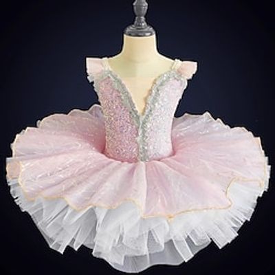 Kids' Dancewear Ballet Dance Costumes Dress Paillette Tulle Girls' Performance Party Sleeveless Spandex Organza Lightinthebox Kids' Dancewear Ballet Dance Costumes Dress Paillette Tulle Girls' Performance Party Sleeveless Spandex Organza Lightinthebox
