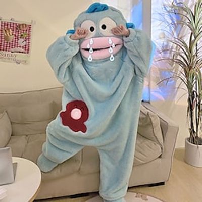 Adults' Kigurumi Pajamas Nightwear Onesie Pajamas Animal Animal Onesie Pajamas Pajamas Funny Costume Coral fleece Cosplay For Men and Women Masquerade Animal Sleepwear Cartoon miniinthebox