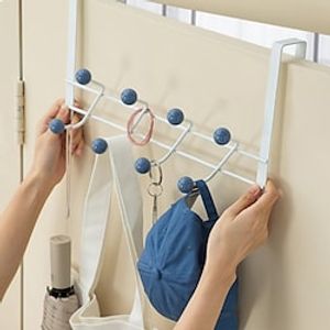 Behind The Door Hanger Hooks Free Punching For Hanging Hats Bags Holder Tie Scarf Key Hook Clothes Coats Rack Towel Shelf Lightinthebox