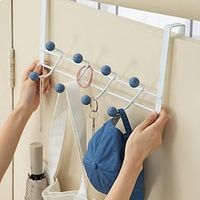 Behind The Door Hanger Hooks Free Punching For Hanging Hats Bags Holder Tie Scarf Key Hook Clothes Coats Rack Towel Shelf Lightinthebox - thumbnail