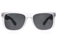 Ray-Ban Justin Matte Clear Sunglasses - RB4165 JUSTIN 6512/87 51-16 145 3N-BSRB23665