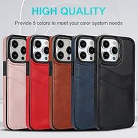 Phone Case For iPhone 15 Pro Max iPhone 14 13 12 11 Pro Max Mini SE X XR XS Max 8 7 Plus Back Cover Ultra Thin Non-Yellowing Card Slot Retro TPU PU Leather Lightinthebox