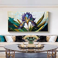 Handmade Oil Painting Canvas Wall Art Decoration Modern Abstract Flowers for Home Decor Rolled Frameless Unstretched Painting Lightinthebox