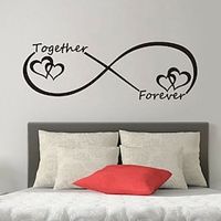 1pcs Valentine's Day Together Forever Letter Wall Decals For Valentine's Day, Bedroom Decorations. miniinthebox
