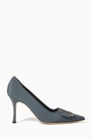 Maysalepump 90 Pumps in Crepe de Chine Silk - thumbnail