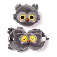 Puckator Winston The Owl Plush Travel Pillow & Eye Mask - thumbnail