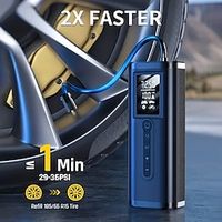 Rechargeable Cafele Wireless Portable Car Air Compressor Tire Inflator - 150PSI Auto Shut Off With Digital Pressure Gauge  LED Light Lightinthebox - thumbnail