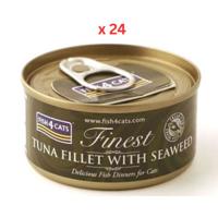 Fish4Cats Tuna Fillet with Seaweed Wet Food For Cat 24 X 70g