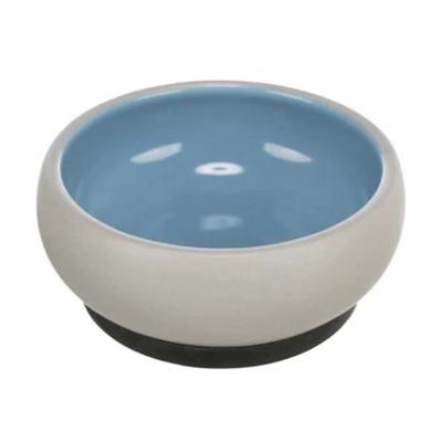 Trixie Ceramic Rubber Band Dog Bowl Blue 17cm