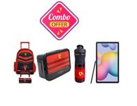 Ferrari flag troll + Lunch box+ Plastic Bottle+ Samsung Tab Combo Offer