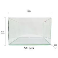 Aqua Viu Curved Glass Tanks - 50 X 33 X 35 Cm