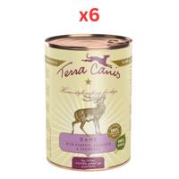 Terra Canis Classic Game Venison Dog Wet Food 400G (Pack of 6)