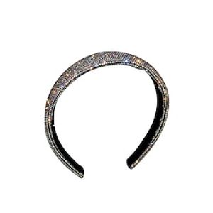 1pc Women's Hairpins Headband For Gift Daily Holiday Head Pave Rhinestone Fabric Plastic Black Rainbow Lightinthebox