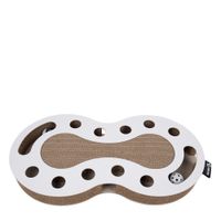 District 70 Snake Cardboard Cat Scratch Toy - White