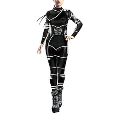Wednesday Addams Addams family Wednesday Cosplay Costume Men's Women's Boys Movie Cosplay Punk  Gothic Black Leotard  Onesie Halloween Masquerade Polyester Lightinthebox
