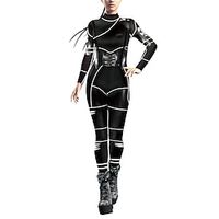 Wednesday Addams Addams family Wednesday Cosplay Costume Men's Women's Boys Movie Cosplay Punk  Gothic Black Leotard  Onesie Halloween Masquerade Polyester Lightinthebox - thumbnail