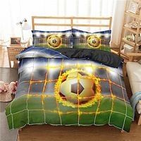 Football Duvet Cover Set Quilt Bedding Sets Comforter Cover,Queen/King Size/Twin/Single/(Include 1 Duvet Cover, 1 Or 2 Pillowcases Shams),3D Prnted miniinthebox - thumbnail