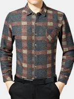 Wool Cashmere Checked Shirt