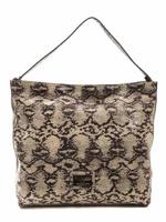 Pompei Donatella Chic Python Print Leather Shoulder Bag (PODO-5785)