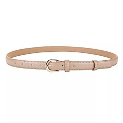 factory wholesale leather belt women's trendy pin buckle decoration jeans thin waist belt korean style ladies cowhide belt Lightinthebox