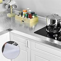 40cm5m Thick Waterproof Kitchen Aluminum Foil Self-adhesive Large Drawer Pad Oil-proof Paste Oil Stickers Kitchen Tools miniinthebox - thumbnail