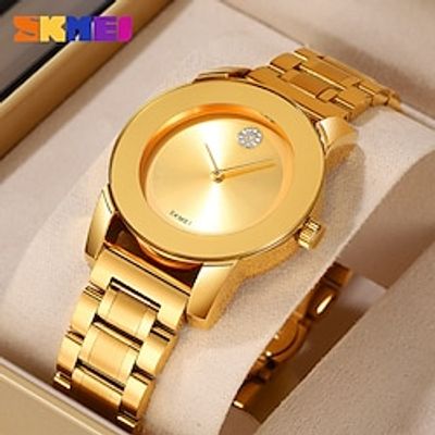 SKMEI Fashion Quartz Watch Mens Simple Luxury Business Waterproof Men'S Stainless Steel Strap Watch Male Wristwatches Clcok reloj hombre miniinthebox
