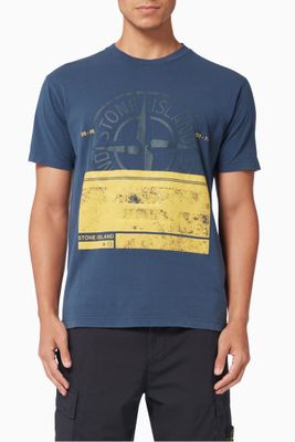 Block Print T-shirt in Jersey Block Print T-shirt in Jersey