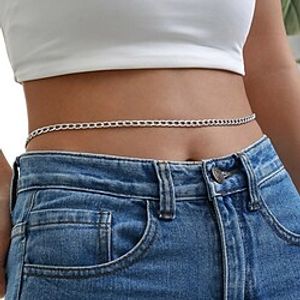 Waist Chain Personalized Stylish Artistic Women's Body Jewelry For Gift Holiday Classic Plastics Precious Silver 1 PC Lightinthebox