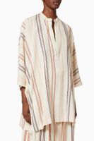 Striped Short Tunic in Cotton