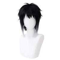 Akutagawa Ryunosuke Cosplay Wig Men Halloween Costume Party Anime Wigs with Bangs Black Grey Mixed Lightinthebox - thumbnail