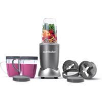 NutriBullet 600 Watts|9pc Accessories Multi-Function High Speed Blender|Mixer System With Nutrient Extractor|Smoothie Maker| Grey|NBR-1212M